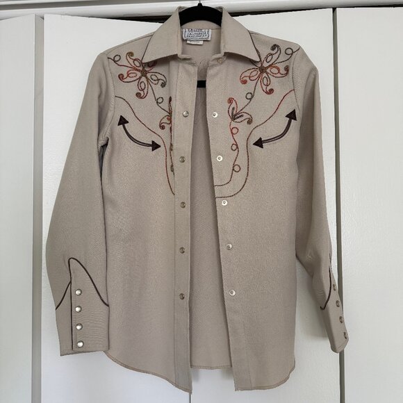 1960’s H Bar C Cali Ranchwear Rodeo Western Top - Picture 4 of 9